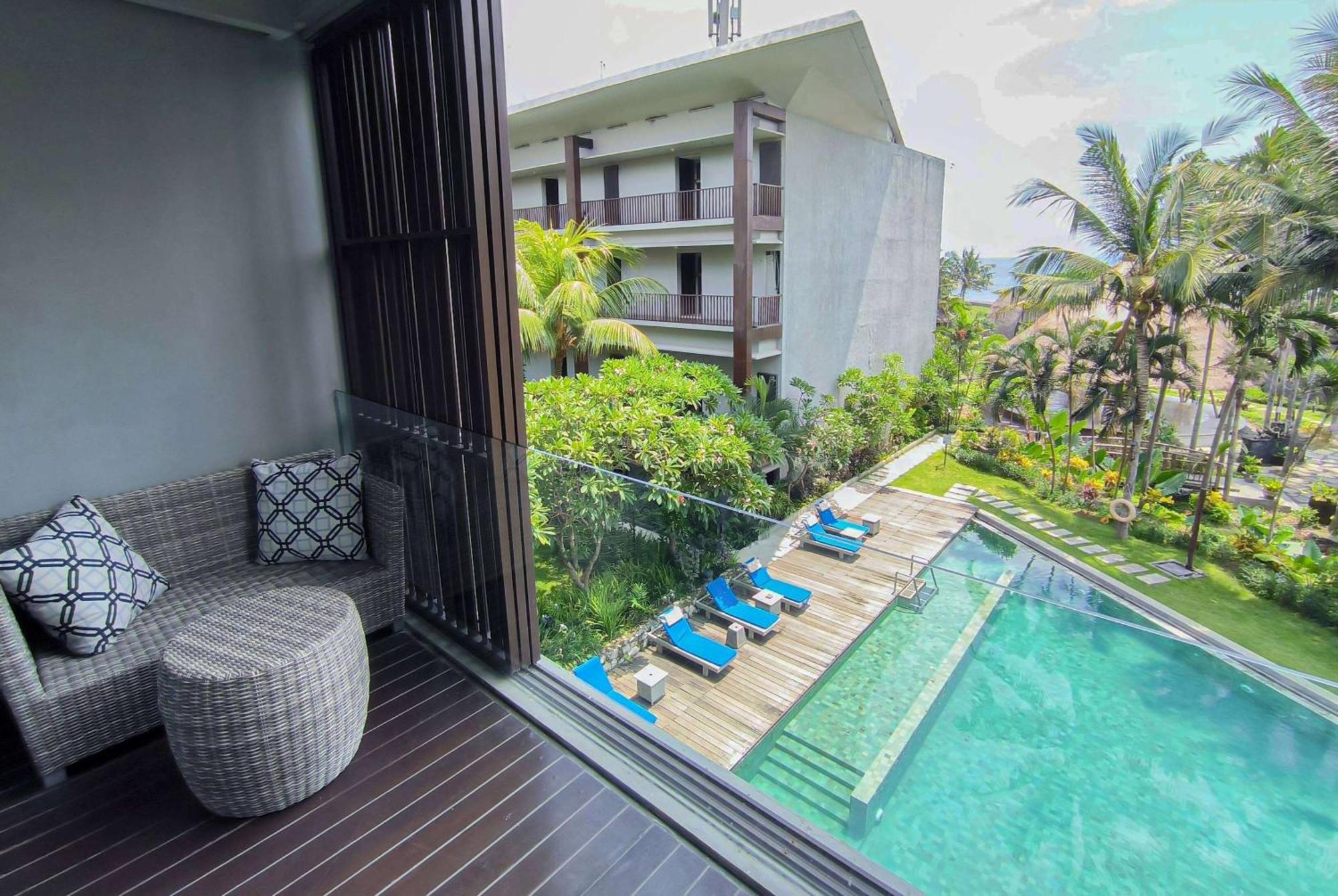 巴厘岛温德姆塔曼萨里吉瓦度假村 Siyut 外观 照片 View from a room at the hotel