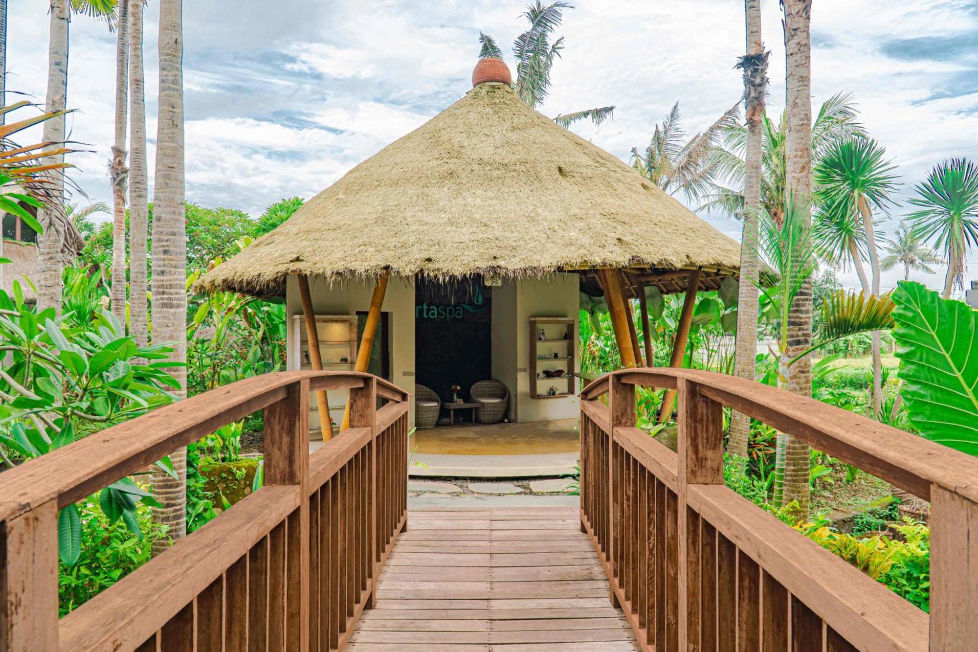 巴厘岛温德姆塔曼萨里吉瓦度假村 Siyut 外观 照片 The spa at the resort